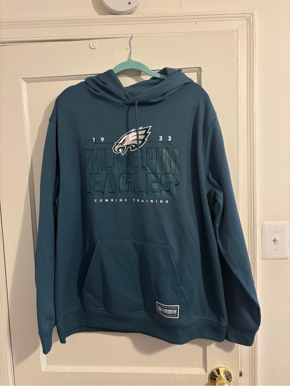 New Era Philadelphia Eagles Teal Crewneck Hoodie
